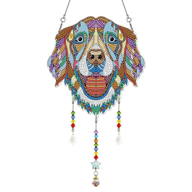 5D Diamond Painting Türanhänger Hund