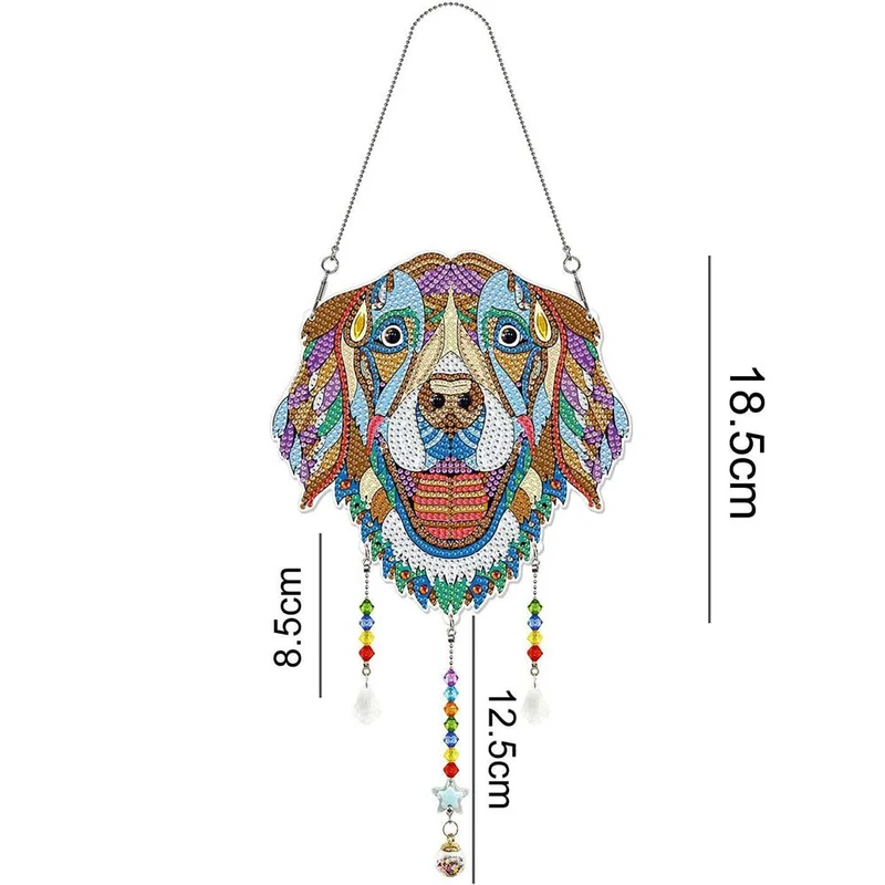 5D Diamond Painting Türanhänger Hund