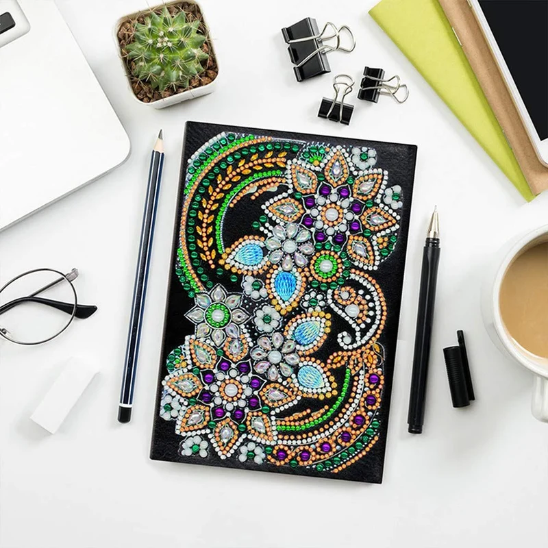 Diamond Painting Notizbuch Blumen