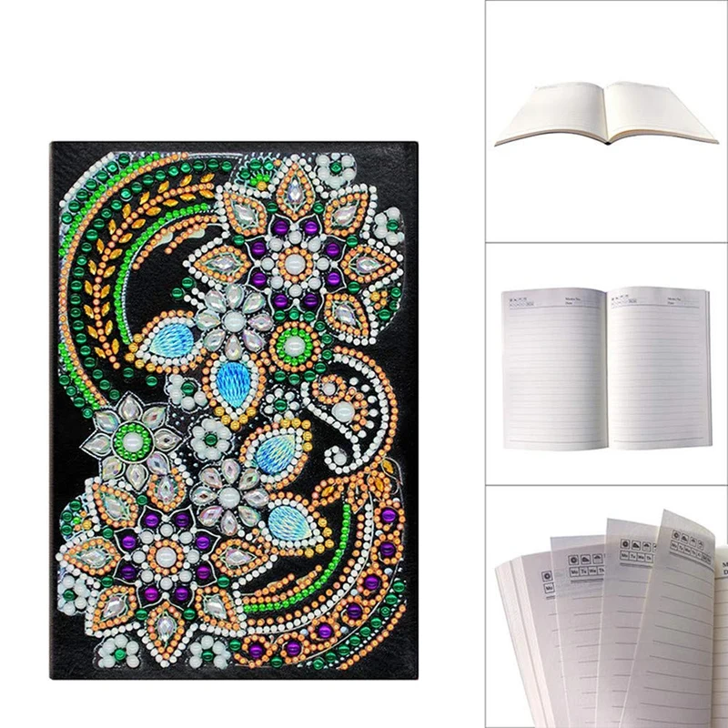 Diamond Painting Notizbuch Blumen