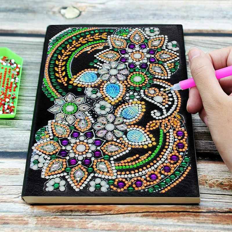 Diamond Painting Notizbuch Blumen