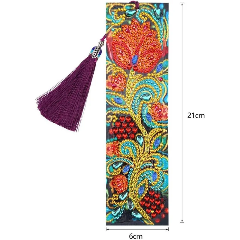 Diamond Painting Lesezeichen Blume