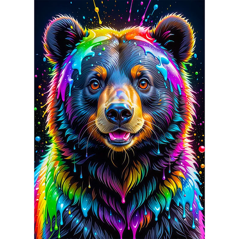 5D Diamond Painting – Rainbow Bear