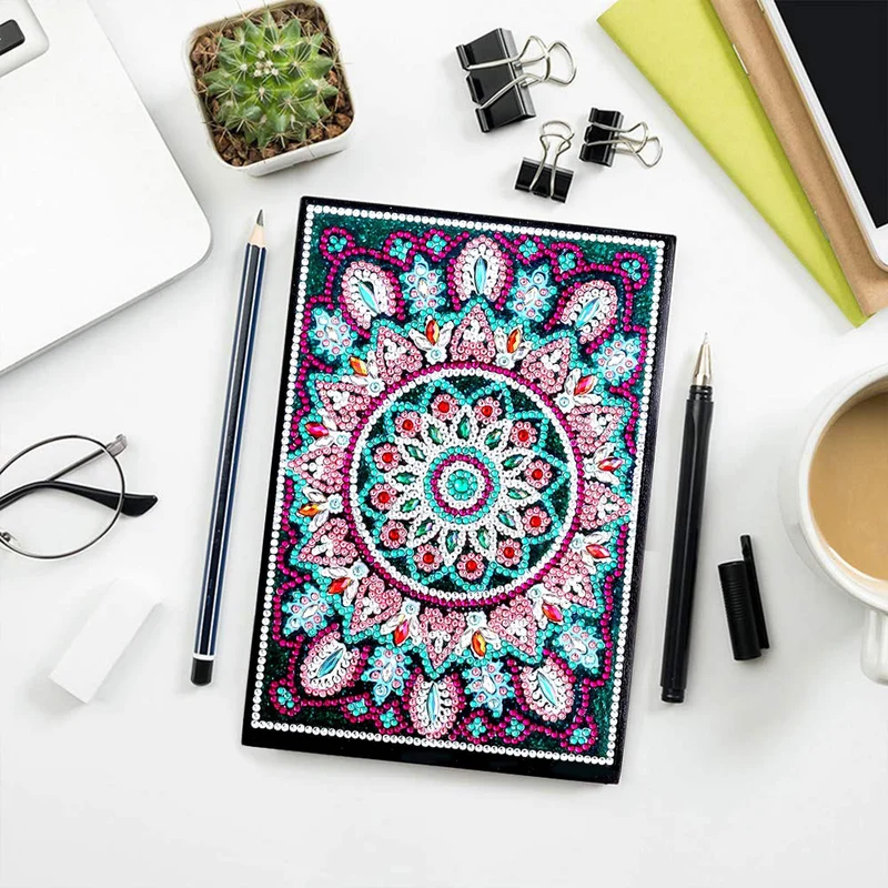 Diamond Painting Notizbuch Mandala