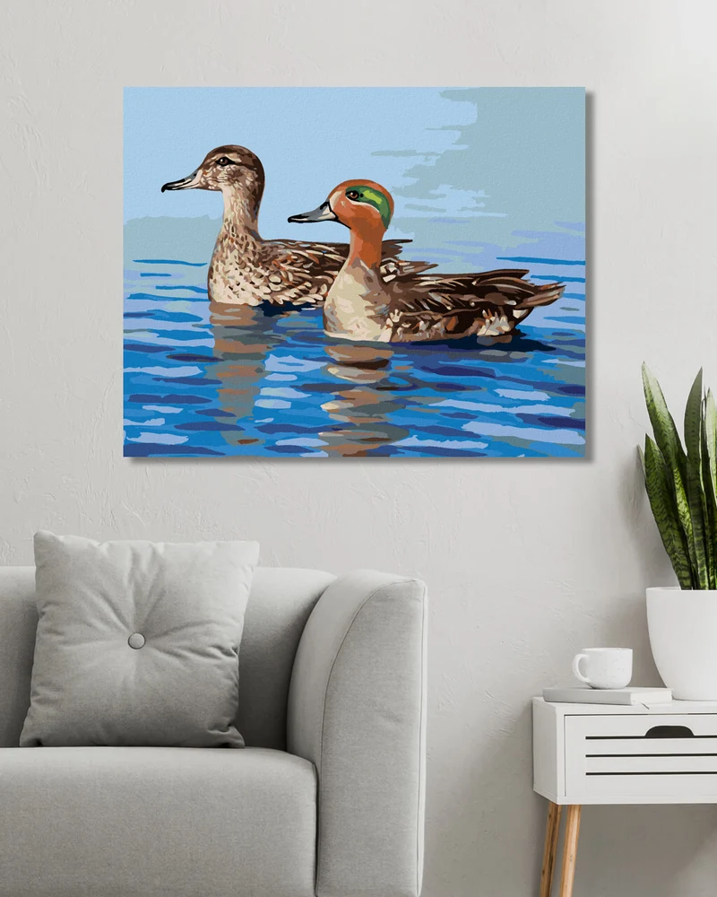 Diamond painting - ENTEN AUF DEM WASSER (D. RUSTY RUST)