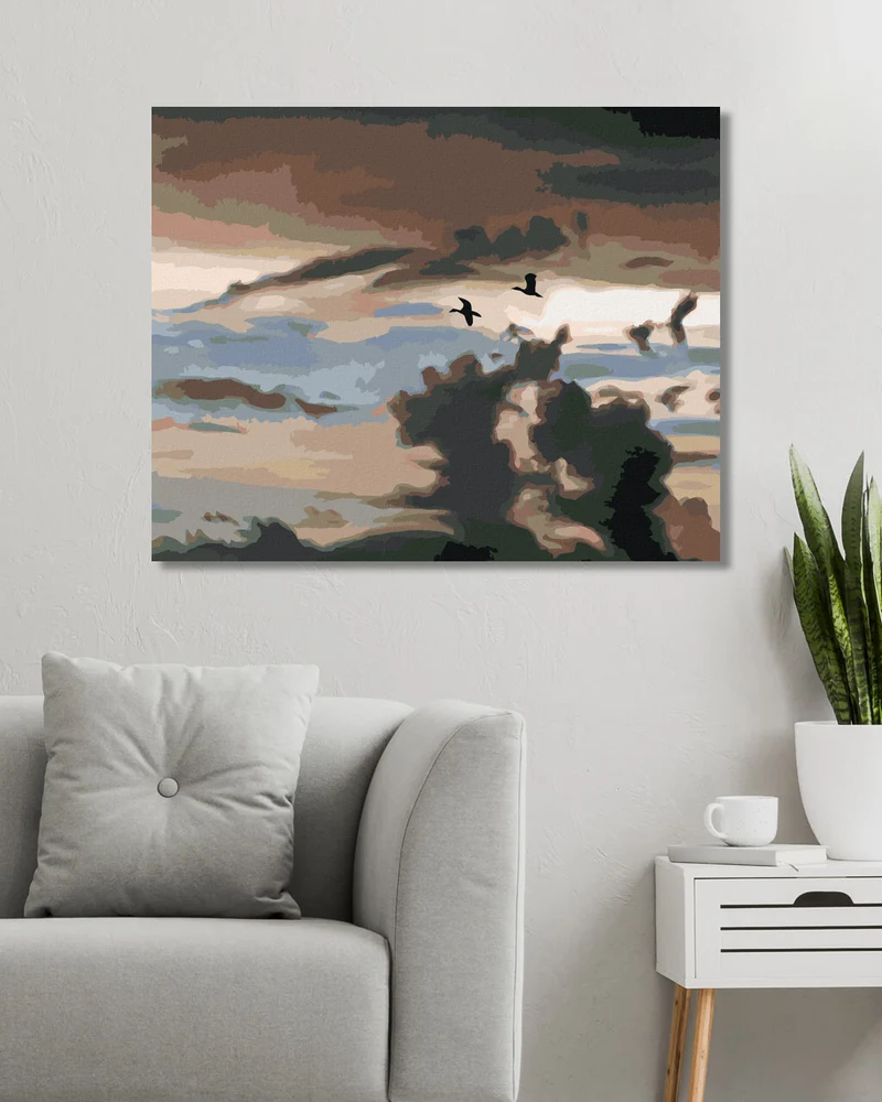 Diamond painting - ENTEN UND HIMMEL (D. RUSTY RUST)