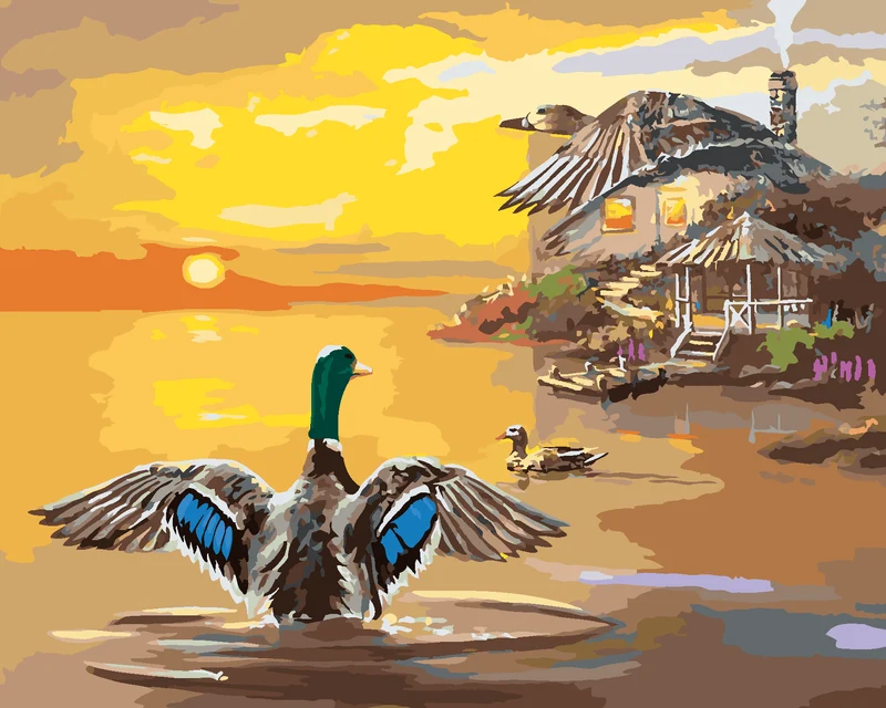 Diamond painting - ENTE IM SEE (D. RUSTY RUST)