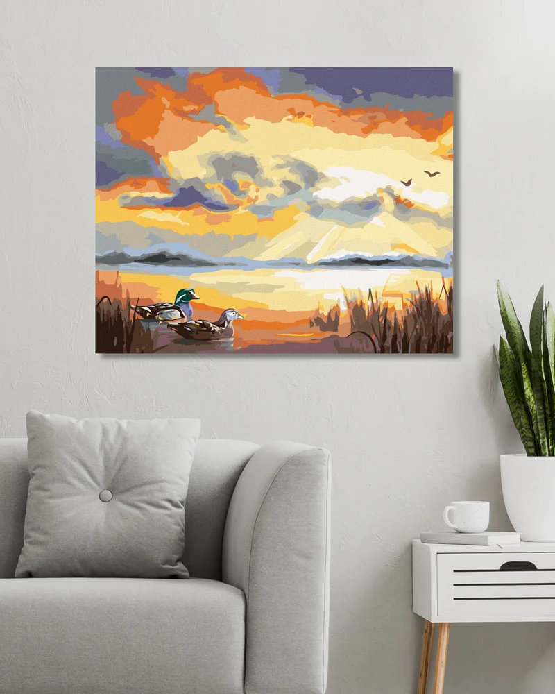 Diamond painting - ENTE AUF EINEM SEE (D. RUSTY RUST)