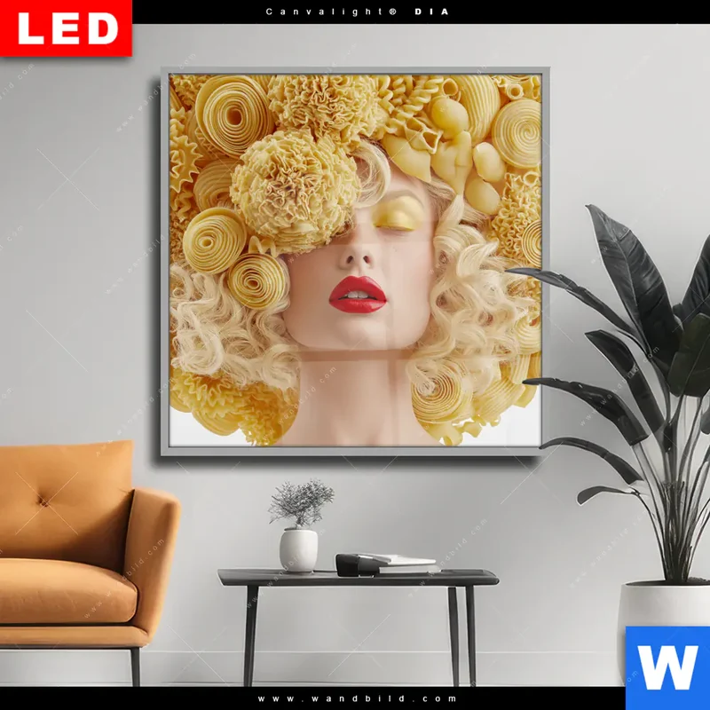 Wechselmotiv Acrylglas Canvalight® DIA | Pasta Queen | Quadrat