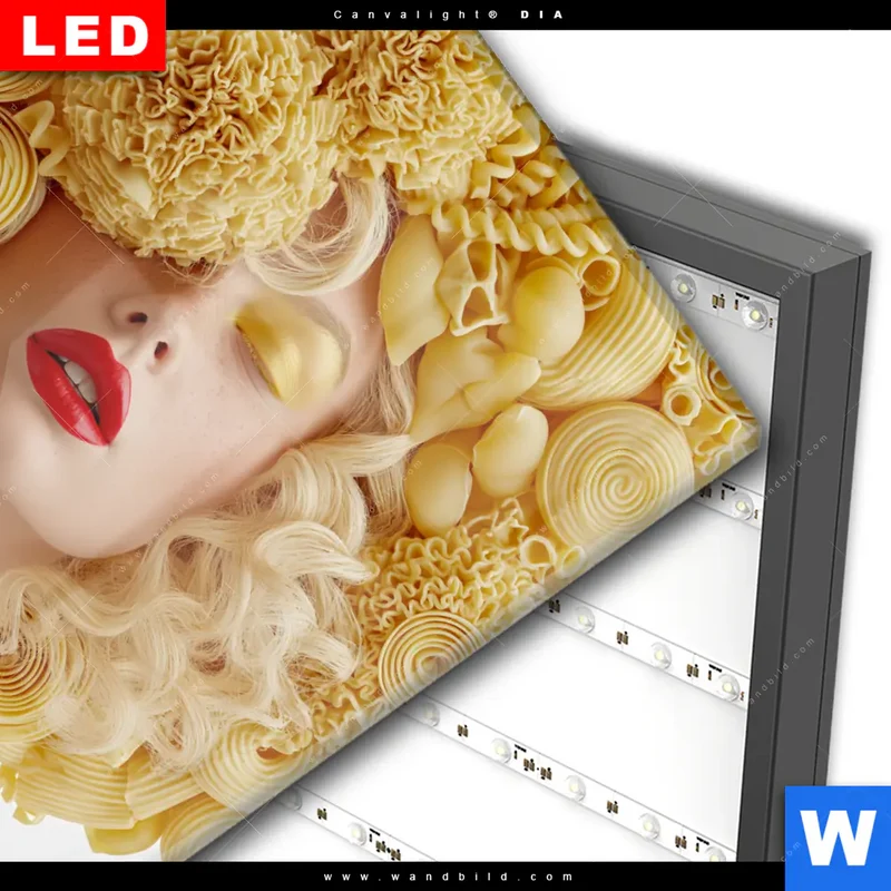 Wechselmotiv Acrylglas Canvalight® DIA | Pasta Queen | Quadrat