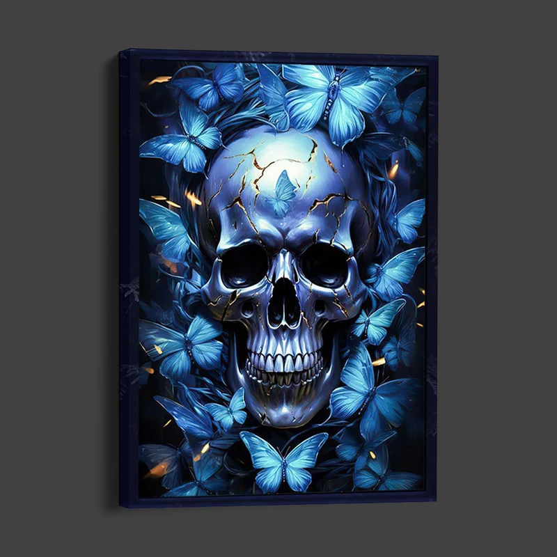 5D Diamond Painting – Schmetterling Schädel