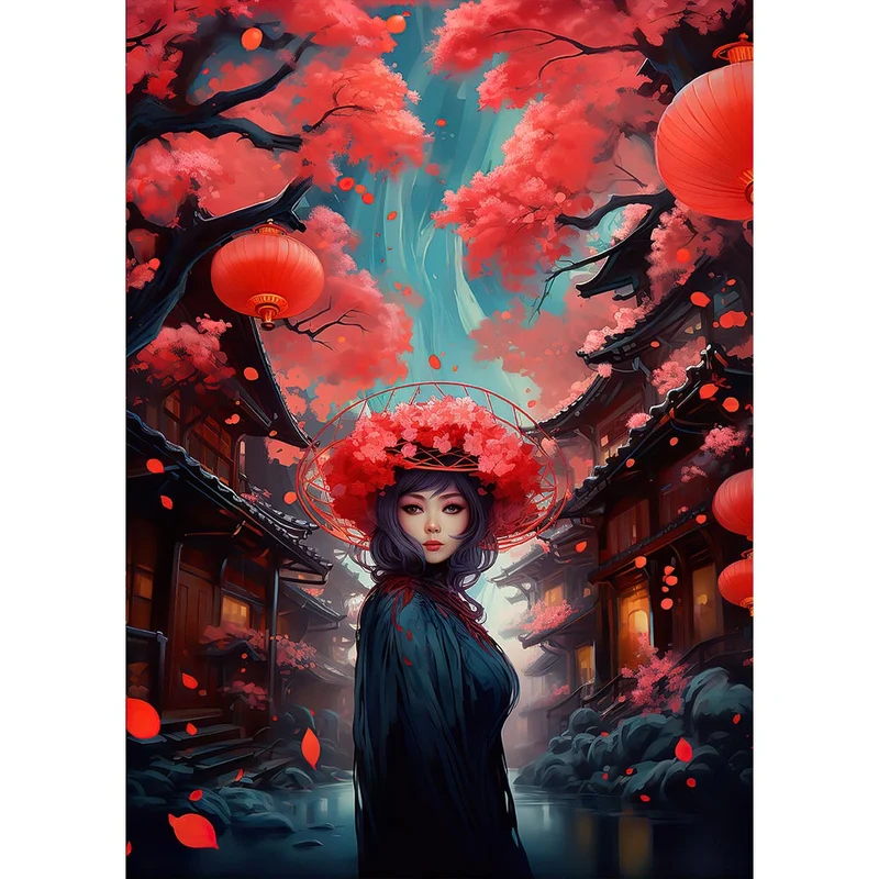 5D Diamond Painting – Geisha