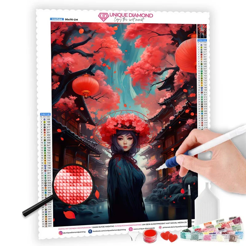 5D Diamond Painting – Geisha