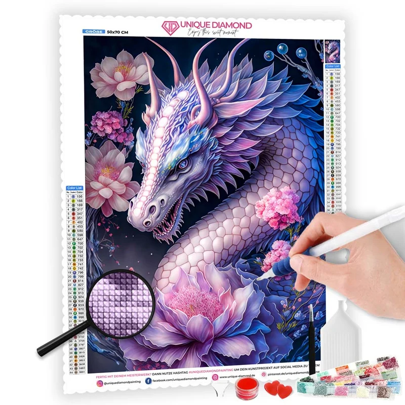 5D Diamond Painting – Dragon