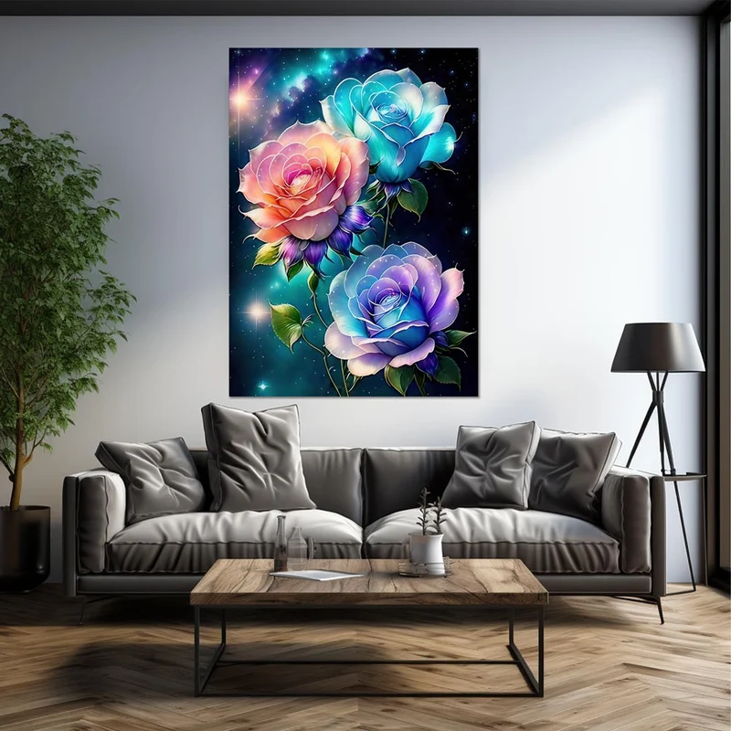 5D Diamond Painting – Colorful Roses
