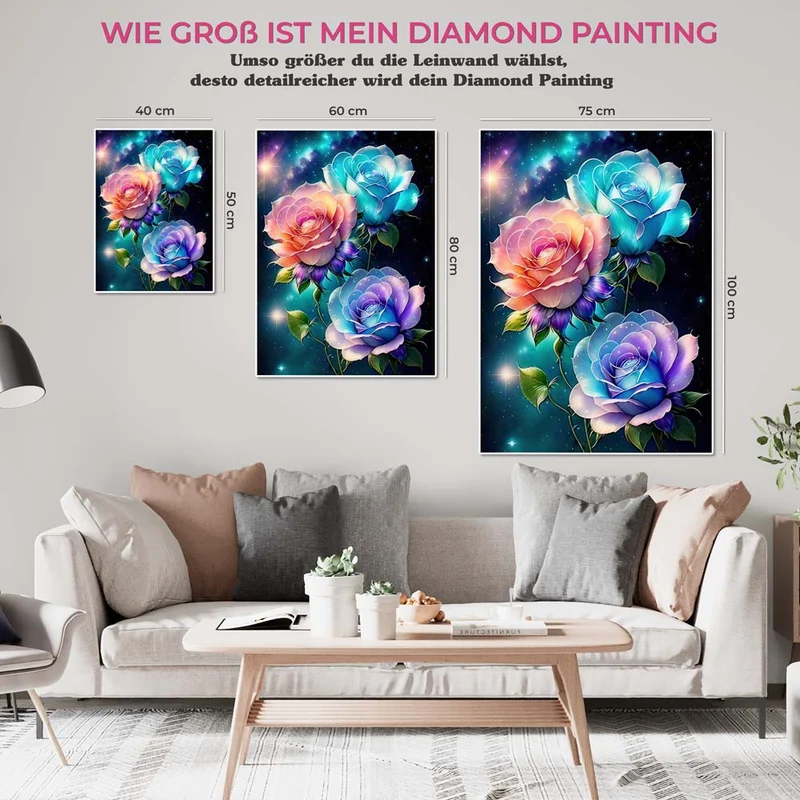 5D Diamond Painting – Colorful Roses