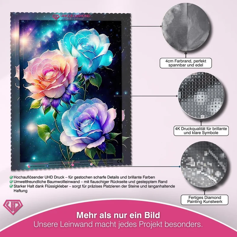 5D Diamond Painting – Colorful Roses