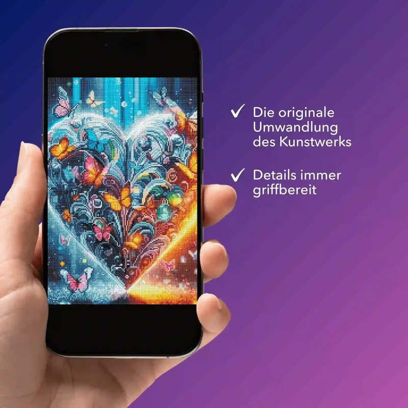 Digitale Bildmappe - Schmetterlingsherz
