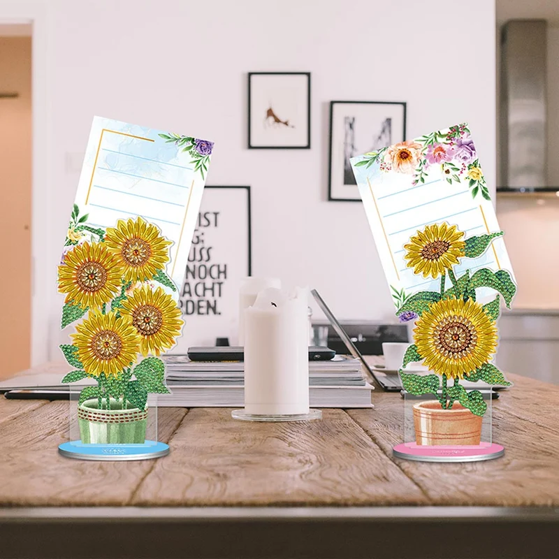 Diamond Painting Notizhalter Sonnenblumen 2 Stück Set