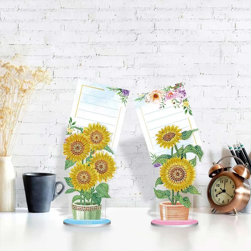 Diamond Painting Notizhalter Sonnenblumen 2 Stück Set