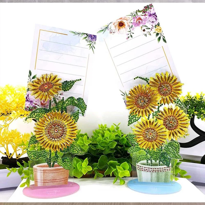 Diamond Painting Notizhalter Sonnenblumen 2 Stück Set
