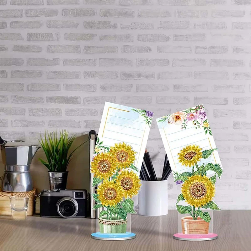 Diamond Painting Notizhalter Sonnenblumen 2 Stück Set
