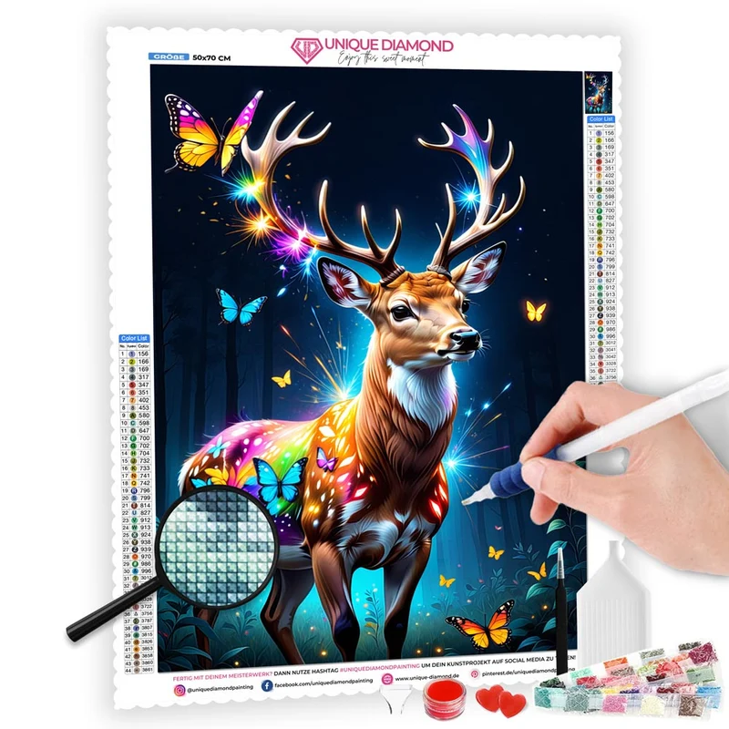 5D Diamond Painting – Magic Deer