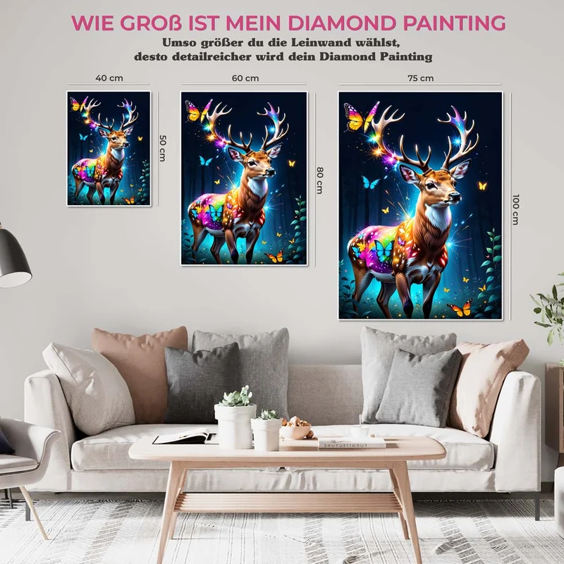 5D Diamond Painting – Magic Deer