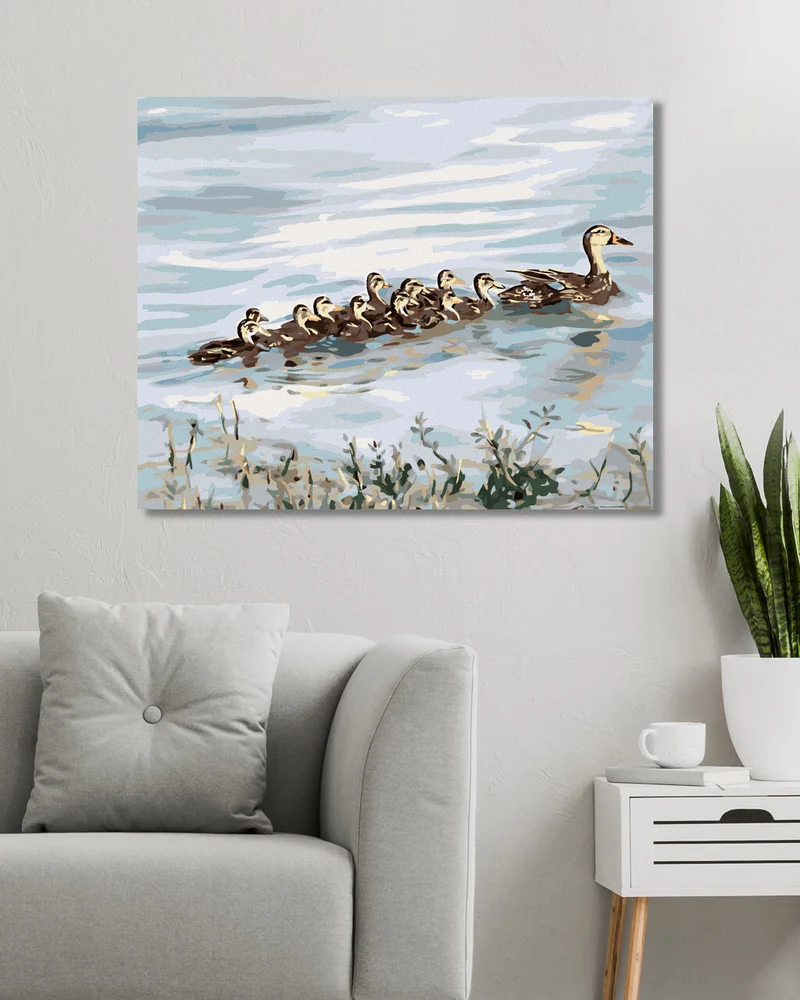 Diamond painting - ENTE MIT ENTENKÜKEN (D. RUSTY RUST)