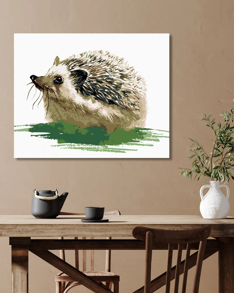 Diamond painting - IGEL IM GRAS