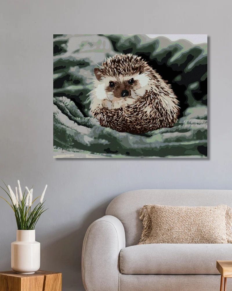 Diamond painting - IGEL AUF EINER GRÜNEN DECKE