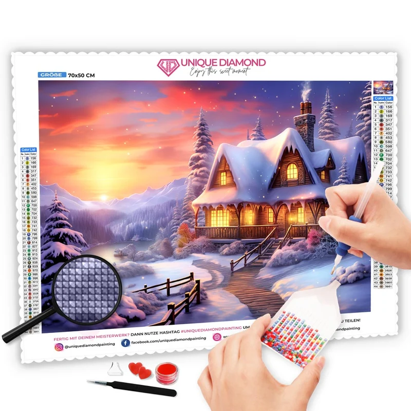 5D Diamond Painting – Winter Landschaft