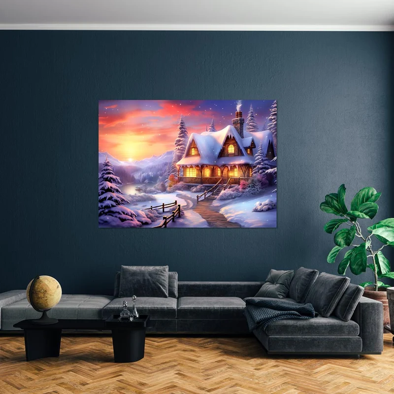 5D Diamond Painting – Winter Landschaft