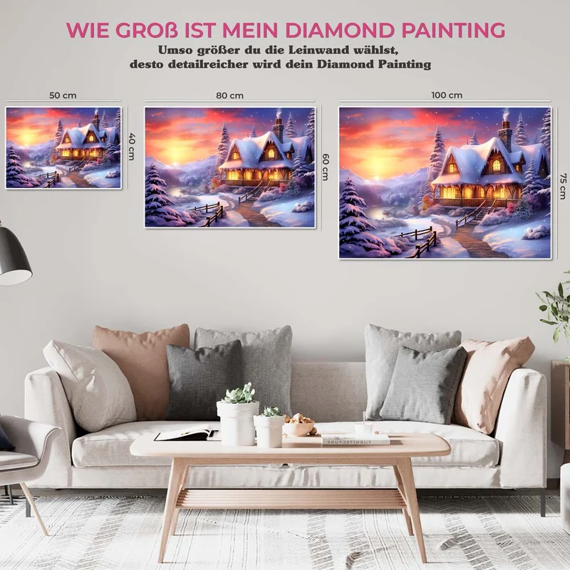 5D Diamond Painting – Winter Landschaft