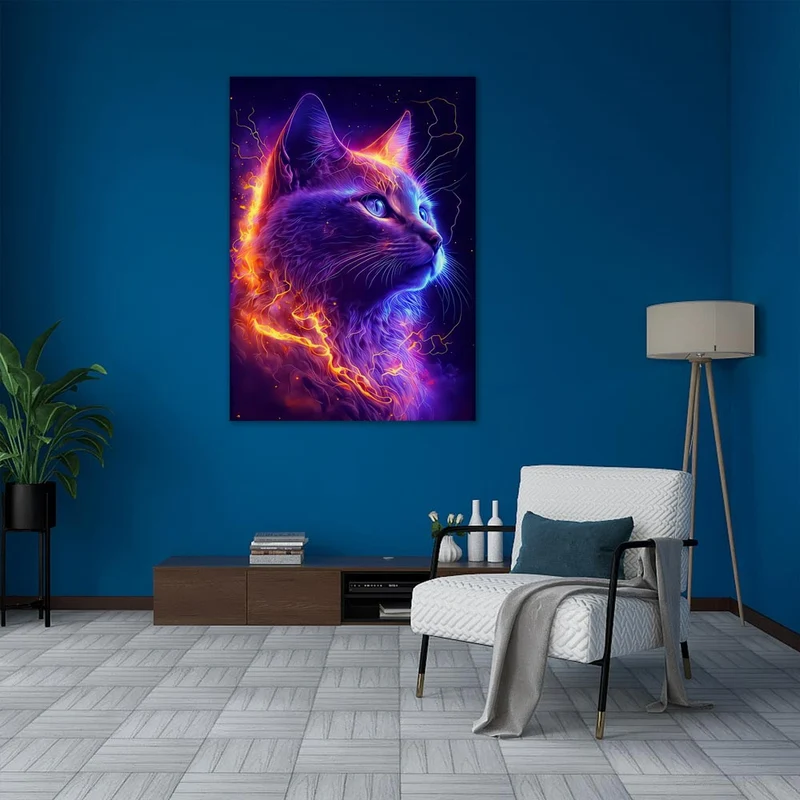 5D Diamond Painting – Magic Cat