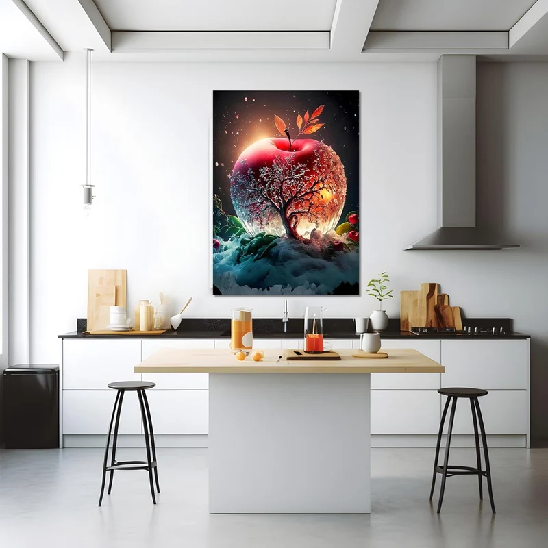 5D Diamond Painting – Red Crystal Apple
