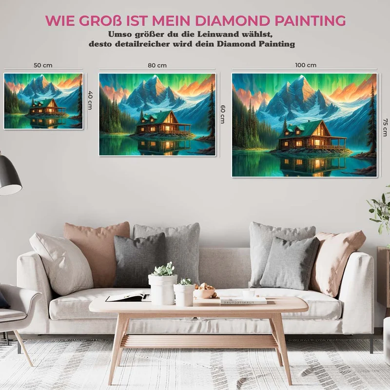 5D Diamond Painting – Seehütte