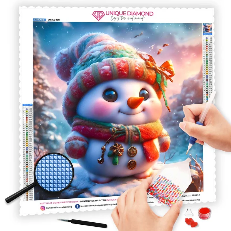 5D Diamond Painting – Little Snowman
