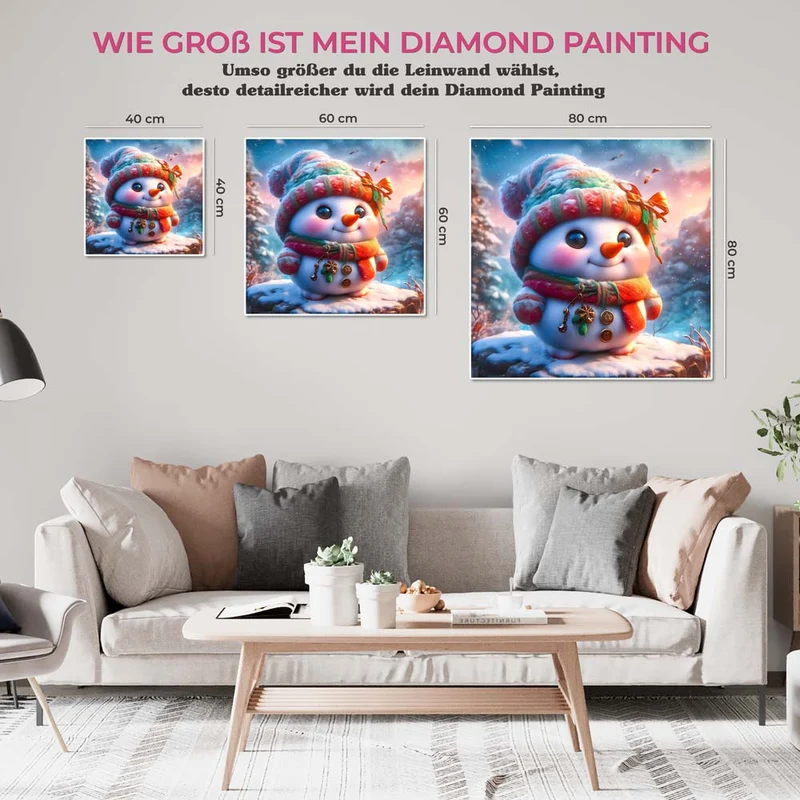 5D Diamond Painting – Little Snowman