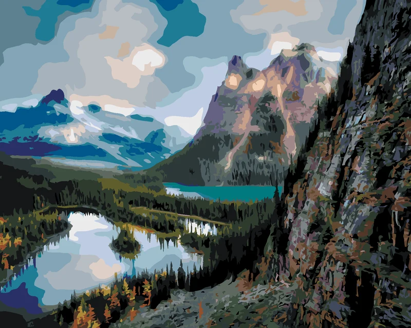 Diamond painting - SEEN IN BERGLANDSCHAFTEN (DENNIS FRATES)
