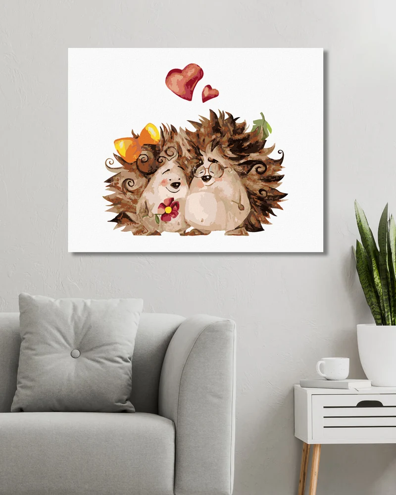 Diamond painting - IGEL UND SEINE LIEBE