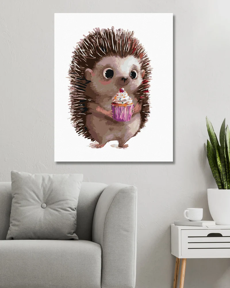 Diamond painting - IGEL UND CUPCAKE