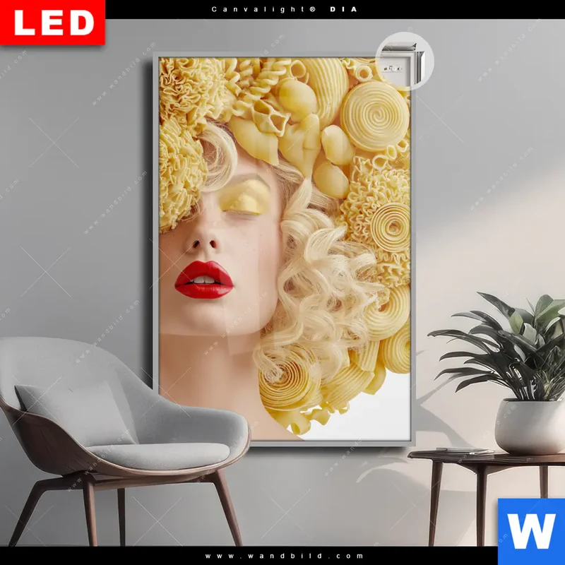 Leuchtbild Acrylglas Canvalight® DIA | Pasta Queen | Hochformat