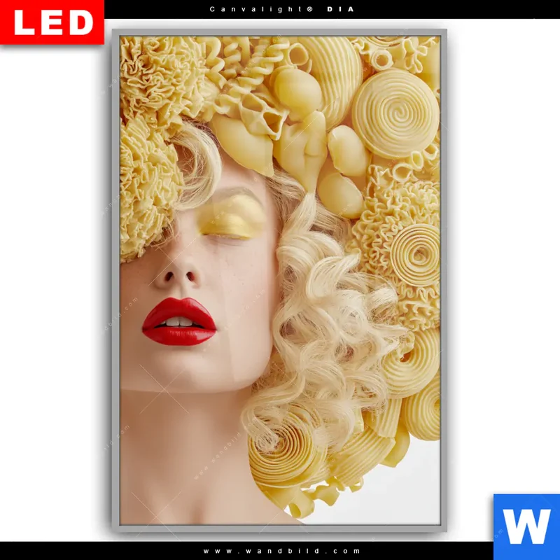 Leuchtbild Acrylglas Canvalight® DIA | Pasta Queen | Hochformat