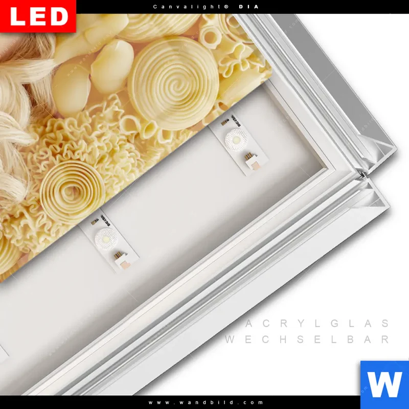 Leuchtbild Acrylglas Canvalight® DIA | Pasta Queen | Hochformat