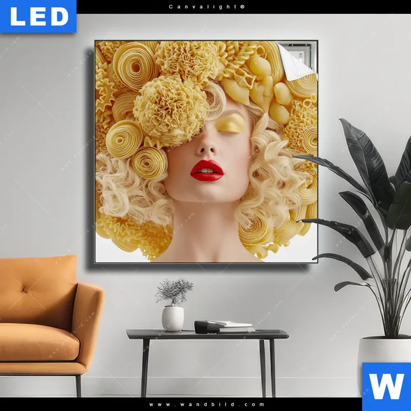 Canvalight® Leuchtbild | Pasta Queen | Quadrat