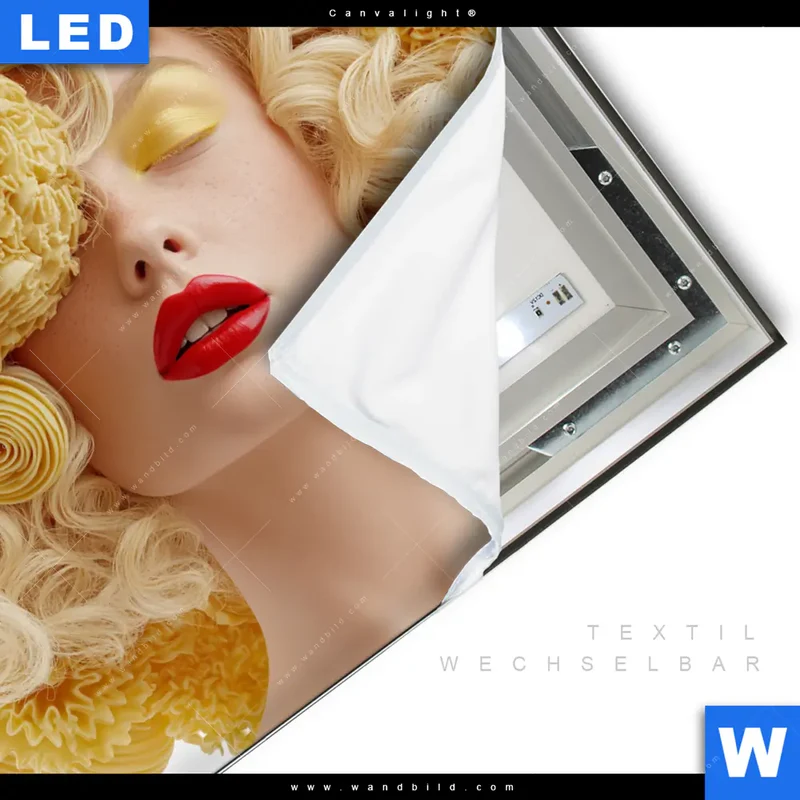 Canvalight® Leuchtbild | Pasta Queen | Quadrat