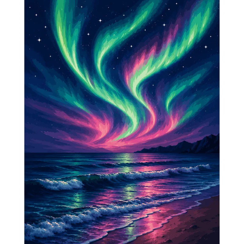 Nordlicht-Strand