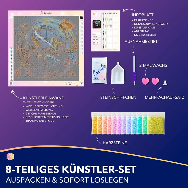 Diamond Painting - Sternzeichen Skorpion "Limited Edition"