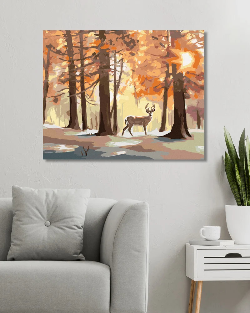 Diamond painting - HIRSCH IM WALD (D. RUSTY RUST)